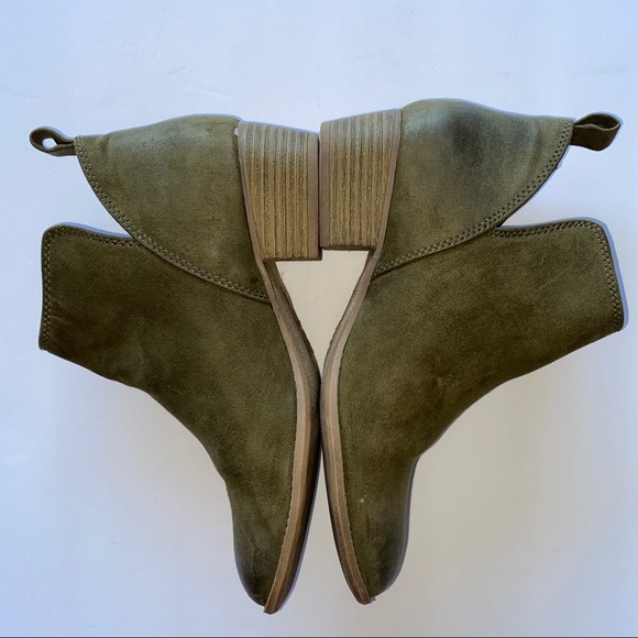 American Eagle By Payless Shoes - American Eagle Olive Green Faux Leather Booties